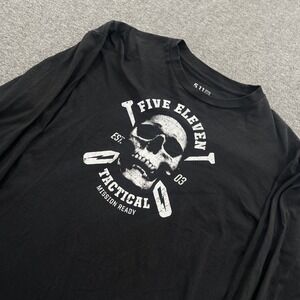 5.11 Tactical Skull T Shirt Mens XL Military Veteran USA American Utility LS EUC